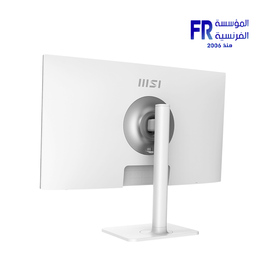MSI Modern MD272XPW 27 Inch 100Hz 1ms MPRT FHD IPS Flat Adaptive-Sync HDR Ready With Speakers 65W PD White Monitor