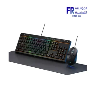 PCD KM-110BK RGB Membrane Gaming Keyboard And Mouse With Mouse Pad Black Combo