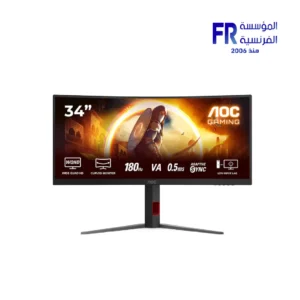 AOC CU34G4 67 34 Inch 180Hz 1ms 3440 × 1440 Fast VA Curved Adaptive Sync HDR10 Black Red Monitor