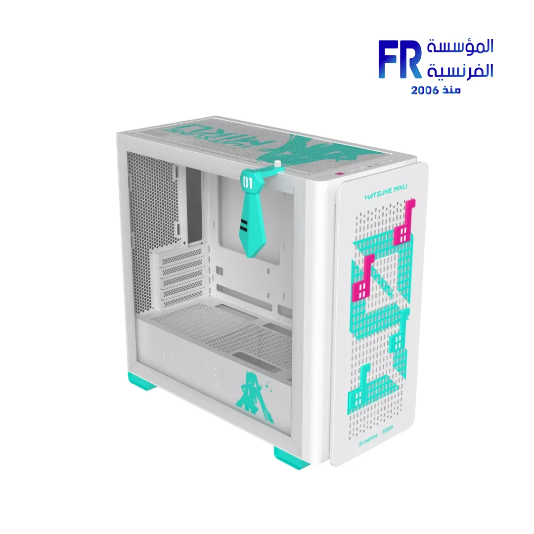 ASUS A23 Micro-ATX Support Hatsune Miku White Edition Micro Tower Case - Image 2