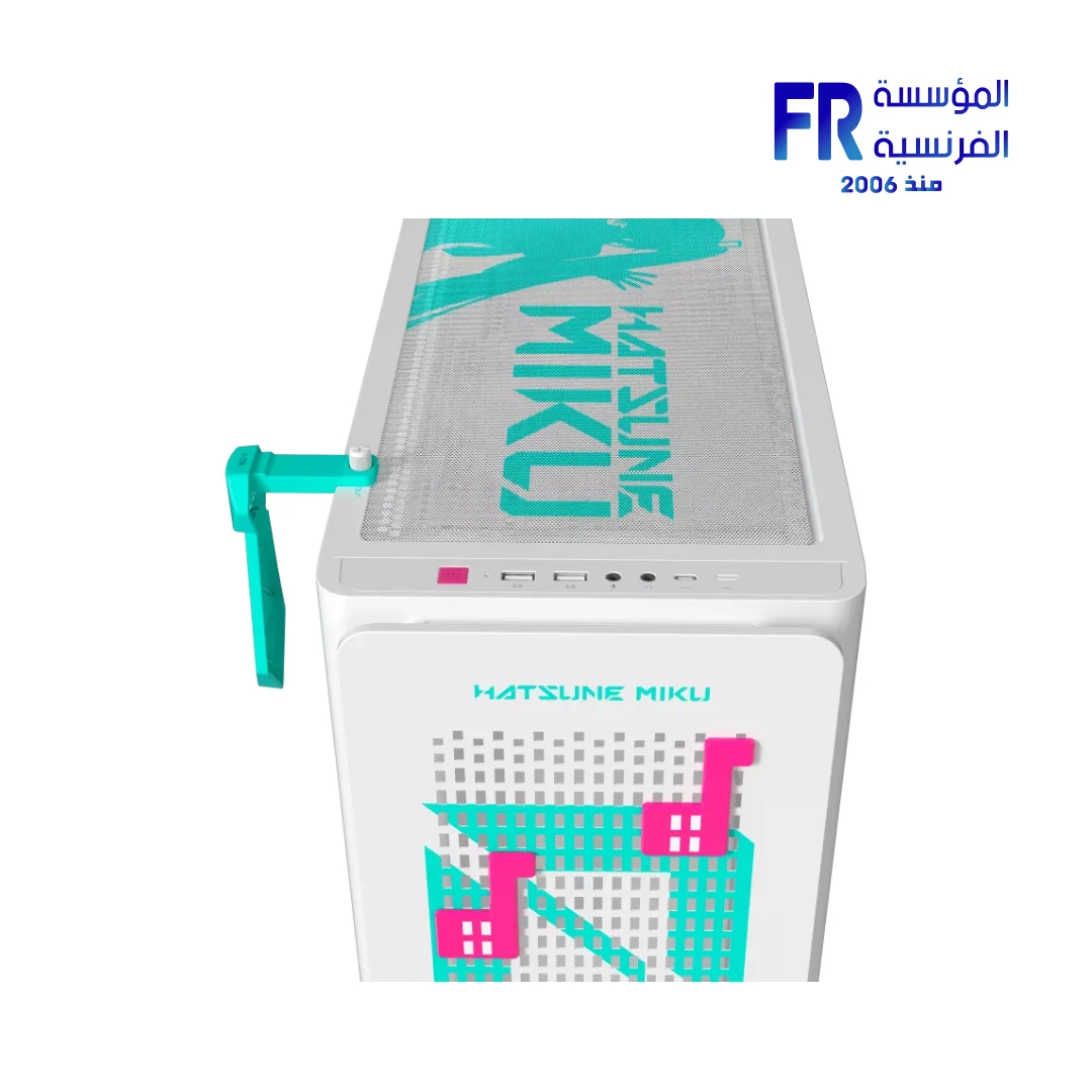 ASUS A23 Micro-ATX Support Hatsune Miku White Edition Micro Tower Case - Image 4