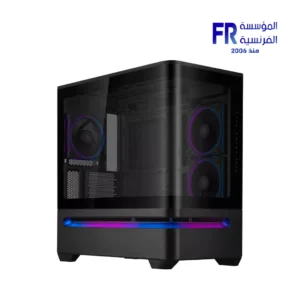 ASUS Prime AP202 ARGB Micro-ATX Support Tempered Glass With 3 120mm ARGB Fans Black Micro Tower Case