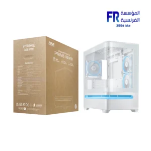Asus Prime AP202 ARGB Micro ATX Tempered Glass White Micro Tower Case
