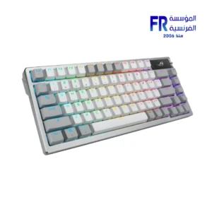 Asus Rog Azoth M701 75 Percent Oled Nx Snow Arabic Tri Mode White Gaming Keyboard