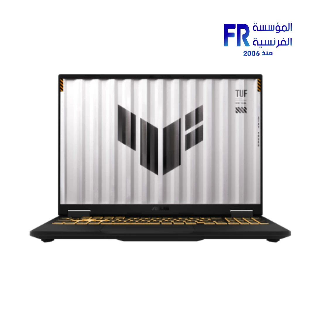 Asus TUF Gaming F16 2025 FX608JHR-RV057W - Intel Core i7 14650HX - 16GB DDR5 - 512GB SSD - NVIDIA GeForce RTX 5050 8GB GDDR7 - 16 Inch WUXGA 1920x1200 165Hz G-Sync - 90Wh Battery - Arabic Keyboard - Windows 11 Home Laptop