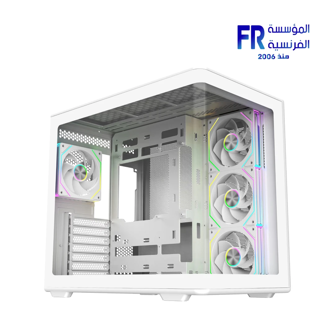 Cooler Master Elite 600 ATX Tempered Glass ARGB Type C White Mid Tower Case