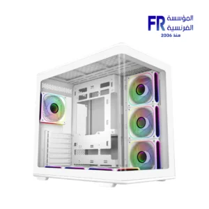 Cooler Master Elite 600 ATX Tempered Glass ARGB Type C White Mid Tower Case