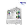 Cooler Master Elite 690 Wood ATX Tempered Glass Wood Front Panel ARGB Type C White Mid Tower Case