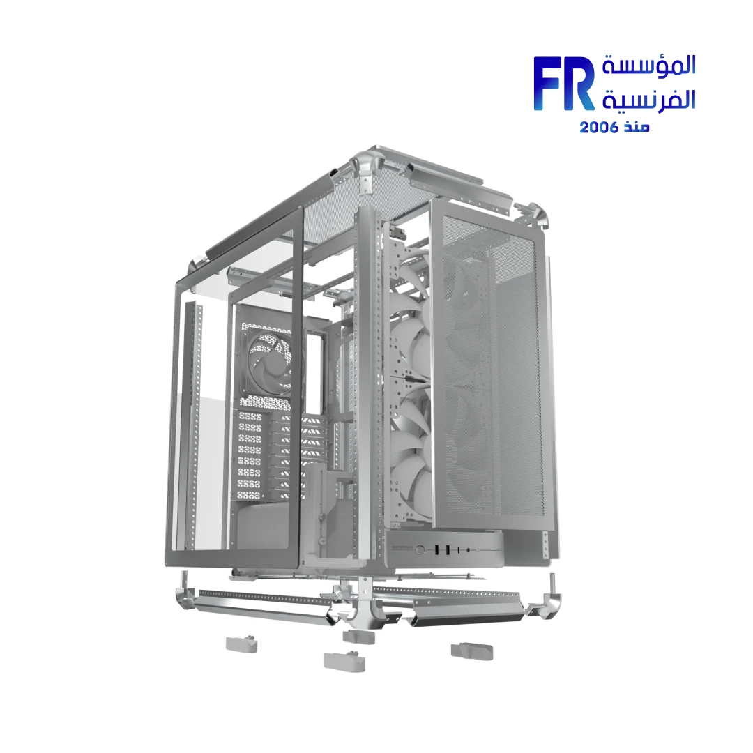 ⁦Cooler Master MasterFrame 500 Mesh EATX Tempered Glass USB 3.2 Gen 2x2 Type C Silver Mid Tower Case⁩ - الصورة ⁦5⁩