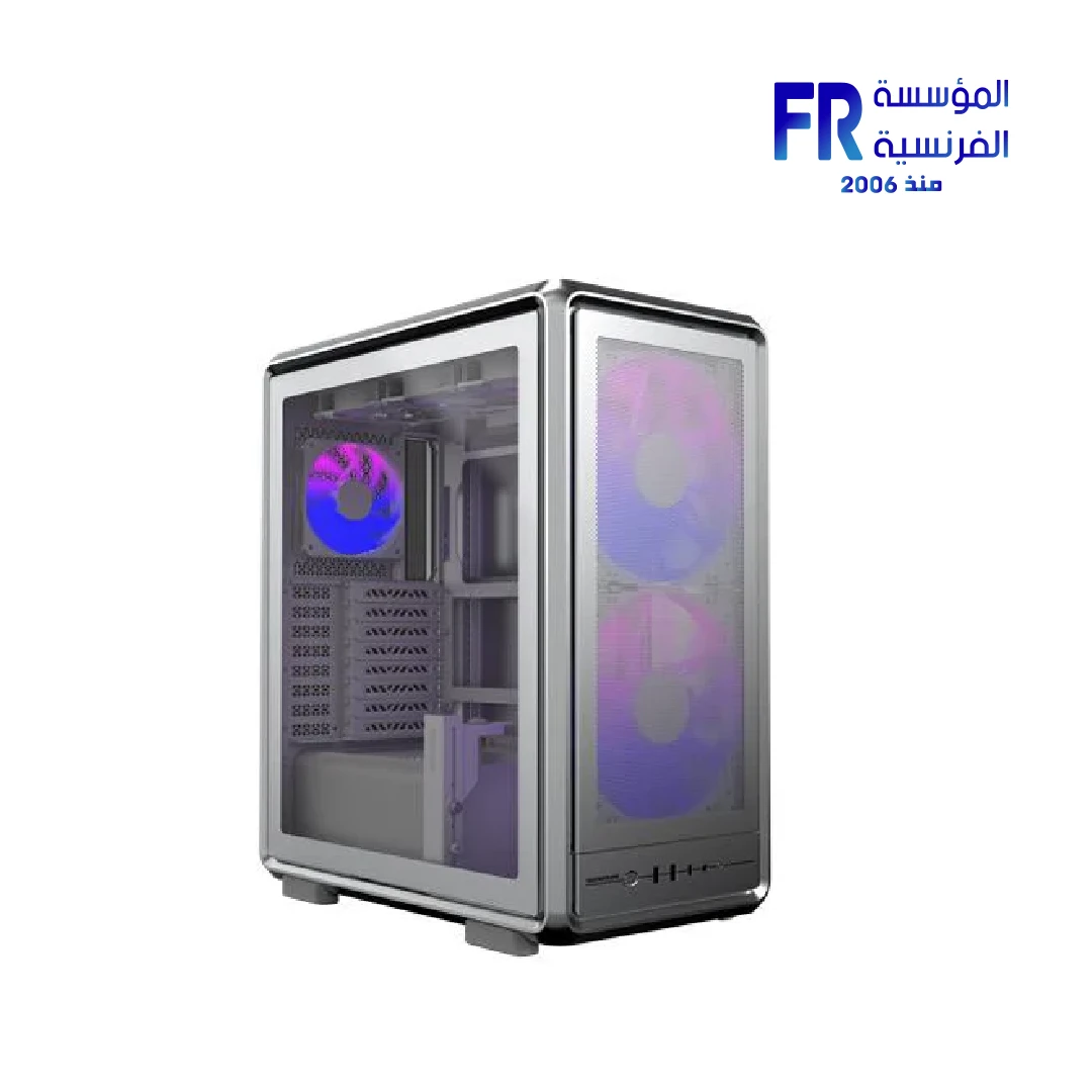 Cooler Master MasterFrame 500 Mesh EATX Tempered Glass USB 3.2 Gen 2x2 Type C Silver Mid Tower Case