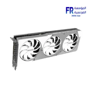 Additional view of the white INNO3D GeForce RTX 5070 Ti X3 OC 16GB GDDR7 graphics card
