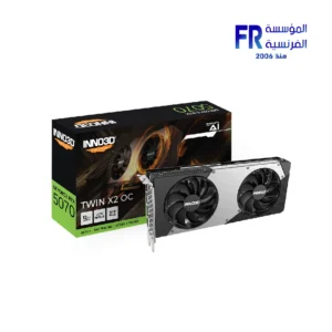 INNO3D GeForce RTX 5070 Twin X2 OC graphics card with 12GB GDDR7 memory