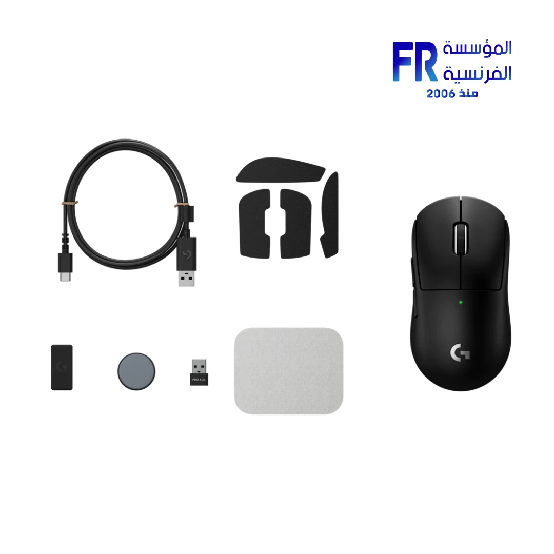 Logitech G PRO X SUPERLIGHT 2c HERO 2 Sensor 44000 DPI 8000Hz Polling Rate 51g Ultra Lightweight LIGHTSPEED Wireless USB C Black Gaming Mouse