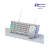 PCD KM-L112WT Huano Red Switch RGB Hotswap Mechanical Gaming Keyboard And Mouse With Mouse Pad White Combo