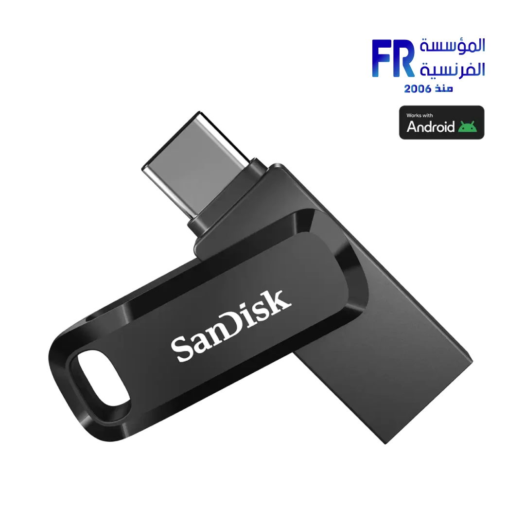 Sandisk Ultra Dual Drive Go 128Gb 400MBps Black Usb 3.2 Type C And Type A Flash Drive
