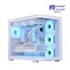 Aerocool P500C with 4 ARGB Fans and 750W 80 Plus Bronze PSU White Mid Tower Gaming Case