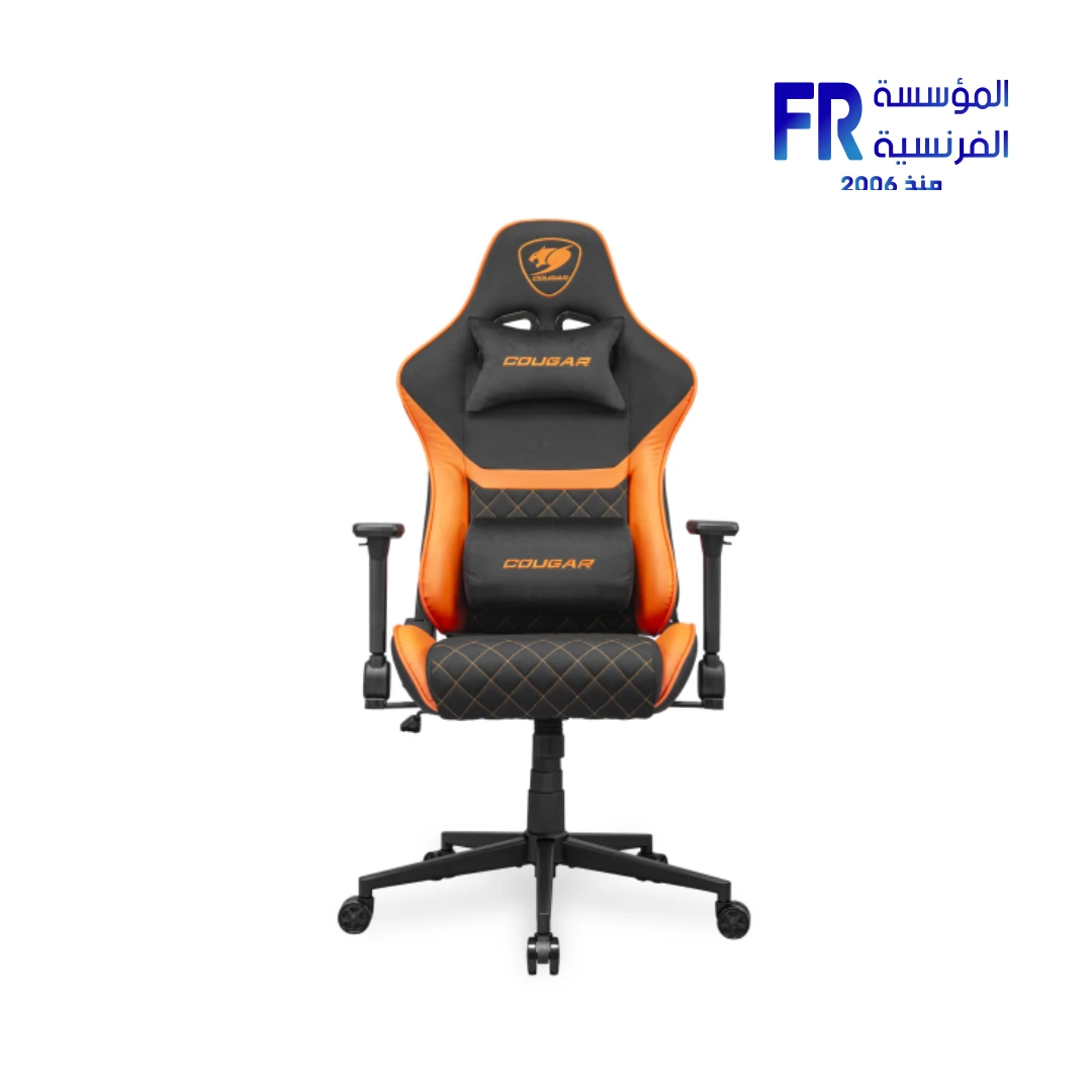 Cougar Armor One V2 F Imitation Linen 4D Armrests Black Gaming Chair