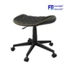 Cougar Crosser Cgr-Cro-Glb Perforated PVC Leatherette Scalloped Seat Wheeled Base Gold Gaming Stool