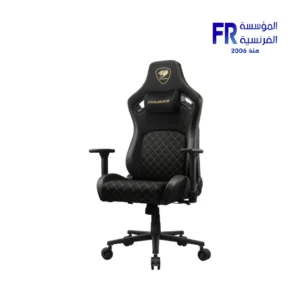 Cougar Defensor F Woven Fabric PushBack Lumbar 4D Folding Armrests Gold Gaming Chair
