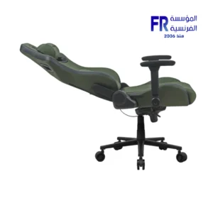 Cougar Defensor S Leather Like Fabric PushBack Lumbar 4D Folding Armrests Army Green Gaming Chair