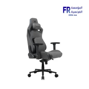 Cougar Defensor S Leather Like Fabric PushBack Lumbar 4D Folding Armrests Jet Gray Gaming Chair