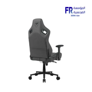 Cougar Defensor S Leather Like Fabric PushBack Lumbar 4D Folding Armrests Jet Gray Gaming Chair