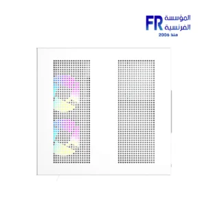 DarkFlash B275 white mATX mid-tower PC case with pillar-less panoramic glass panels, view 7