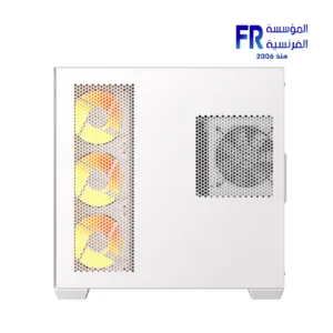 DarkFlash C280 Eatx Pillar Less Panoramic Glass Back Connect Support Vertical Gpu Type C White Mid Tower Case - الصورة 5