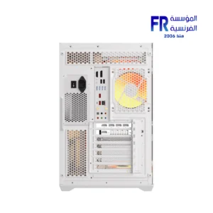 DarkFlash C280 Eatx Pillar Less Panoramic Glass Back Connect Support Vertical Gpu Type C White Mid Tower Case - الصورة 6