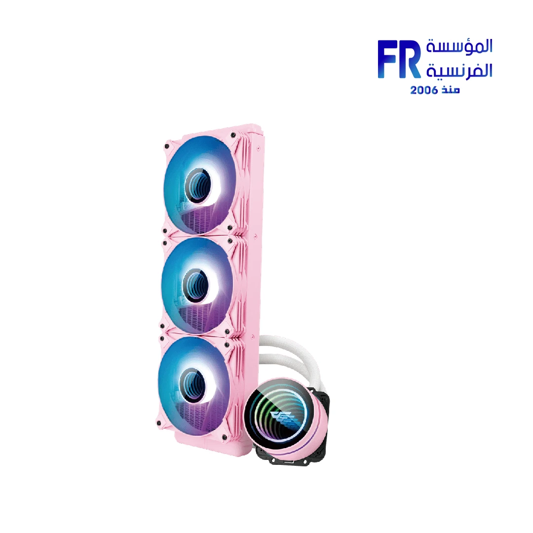 DarkFlash Twister Dxv2.6 360mm Infinity Mirror 1800Rpm Argb Pwm Pink Liquid Cpu Cooler