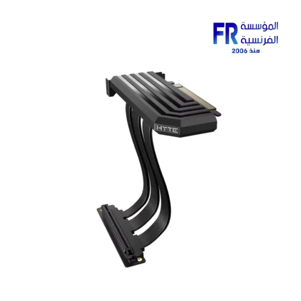 Hyte Hyper Riser 200mm Pcie 5.0 Flexible Shielded Pitch Black Riser ...