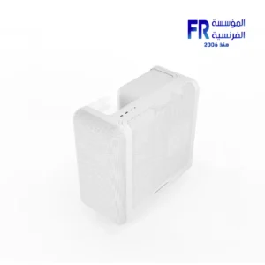 HYTE X50 Air mid-tower PC case in Snow White with full-coverage micro-mesh panels and Cold Floor cooling, view 5