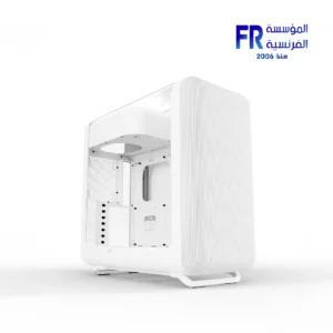 HYTE X50 Air mid-tower PC case in Snow White with full-coverage micro-mesh panels and Cold Floor cooling, view 1