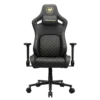 Cougar Defensor Gold CGR-DFL-GLB gaming chair in black and gold Hyper-Dura leatherette