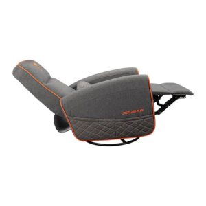 Cougar Fidom CGR-FDF-GRO gray chair reclined with the footrest extended