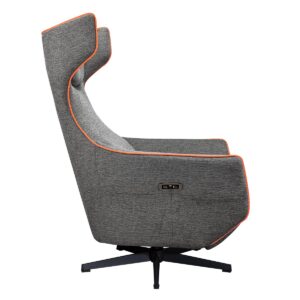 Cougar Magus gray fabric gaming chair with swivel base