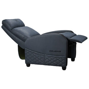 COUGAR Ranger Elite Navy Blue gaming sofa, reclined side view