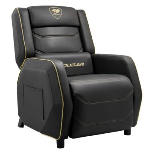 COUGAR Ranger S Royal Gold gaming sofa, angled front view