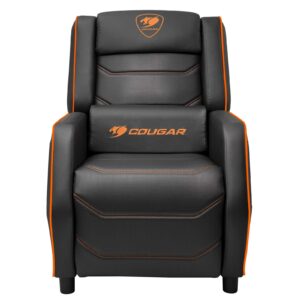 Official COUGAR Ranger S Orange gaming chair, front view