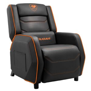 COUGAR Ranger S Orange gaming sofa, angled front view