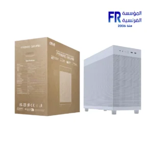 Asus Prime AP303 Mesh Panel ATX 360mm GPU Support 1x 120mm Fan Front USB TYPE-C White Mid Tower Case