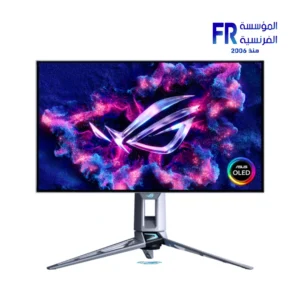 Asus Rog Swift OLED PG27AQWP W 27 Inch WQHD 540Hz 0.02ms Tandem OLED G SYNC Compatible HDR500 Glossy DP 2.1 Silver White Gaming Monitor