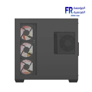 DarkFlash C280 Eatx Pillar Less Panoramic Glass Back Connect Support Vertical Gpu Type C Black Mid Tower Case