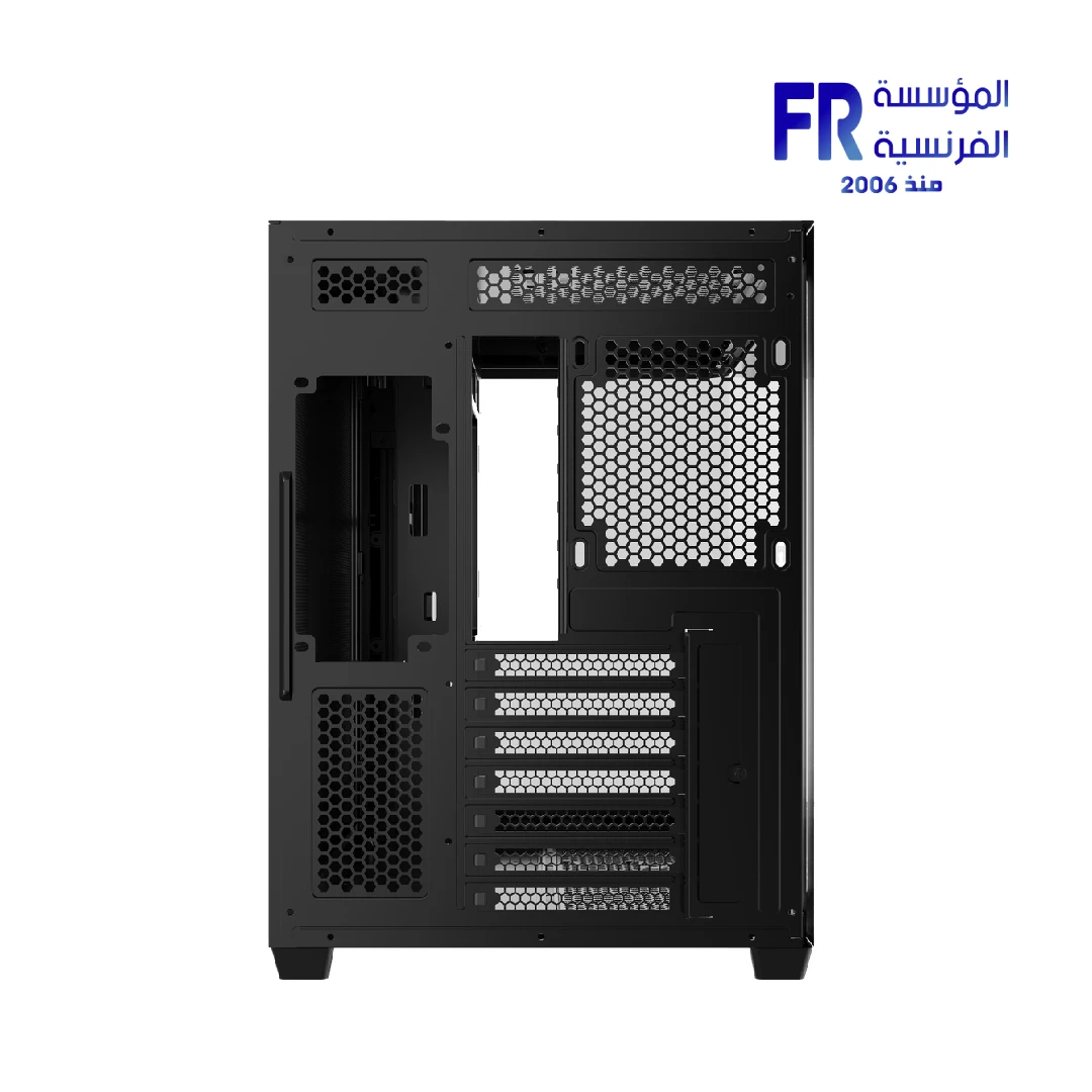 DarkFlash L285 Atx Curved Tempered Glass Back Connect Support Argb Type C with 4x DM20 Fans Black Mid Tower Case