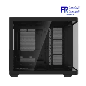 DarkFlash L285 Atx Curved Tempered Glass Back Connect Support Argb Type C with 4x DM20 Fans Black Mid Tower Case