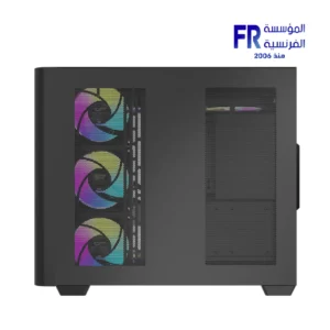 DarkFlash L285 Atx Curved Tempered Glass Back Connect Support Argb Type C with 4x DM20 Fans Black Mid Tower Case