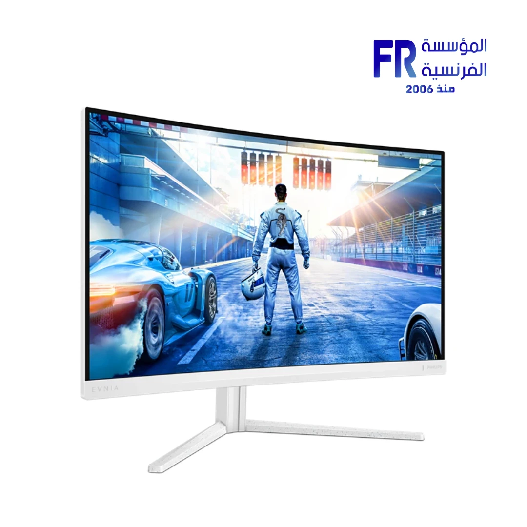 Philips Evnia 5000 27M2C5501 00 27 Inch QHD 180HZ 0.5ms Smart MBR Fast VA Curved AMD FreeSync HDR10 Ambiglow White Gaming Monitor