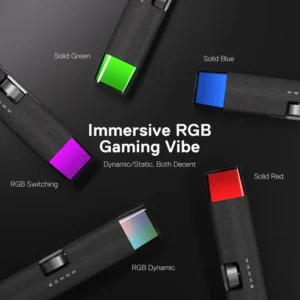 Black Redragon Dora GS512 2.0 RGB stereo desktop soundbar, image view 6