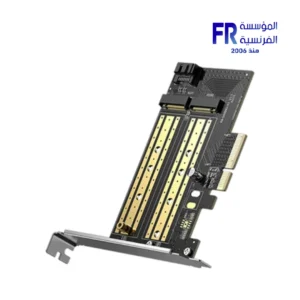 Ugreen CM302 Dual Protocol M.2 NVMe and SATA SSD to PCIe 3.0 x4 32Gbps High Speed Data Transfer With Aluminum Heatsink Supports 2230 2242 2260 2280 Sizes PCIe Expansion Card