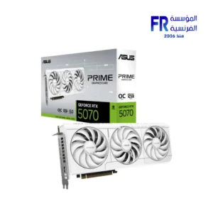 ASUS Prime GeForce RTX 5070 OC 12GB GDDR7 192 Bit SFF Ready White Graphics Card